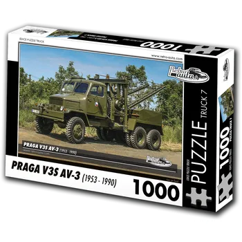 Puzzle RETRO-AUTA Puzzle TRUCK č.7 Praga V3S AV-3 (1953-1990) 1000 dílků