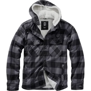 Pánský bomber bunda pánská BRANDIT - Lumberjacket - 3172-black/grey Gingham - 5XL