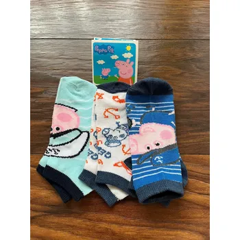Ponožky kotníkové sada 3 páry Prasátko Peppa vel. 31-34