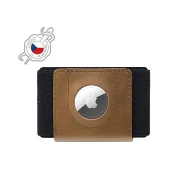 Lokátor Fixed Kožená peněženka Tiny Wallet for AirTag z pravé hovězí kůže, hnědá