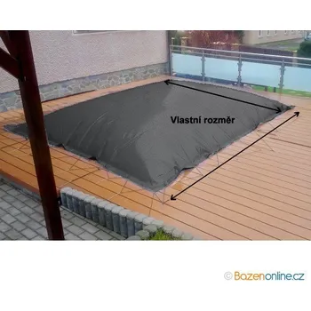 Bazénový polštář TREND pro obdélníkové bazény na míru - šedý