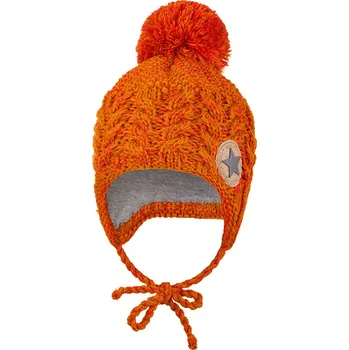 Kojenecké oblečení Little Angel Čepice pletená zavazovací copánky LA Outlast ® - medová Velikost čepic: 3 | 42-44 cm