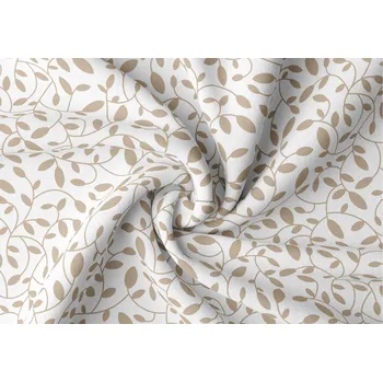 Orbytex Zatemňovací látka na závěsy šíře 150cm - větvička béžová světlá