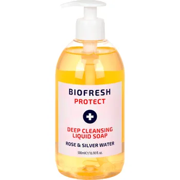 Mýdlo BioFresh 5 x 500 ml Antibakteriální dezinfekční tekuté mýdlo se stříbrem a růžovou vodou