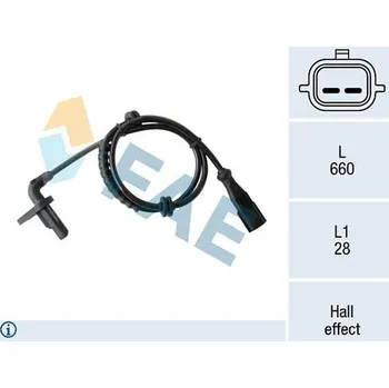 Přislušenství brzdového systému Snímač, počet otáček kol FAE 78410