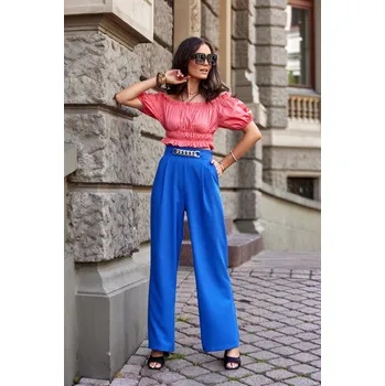 Dámské kalhoty Dámské kalhoty SPD0020 modré - Roco 38