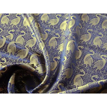 HEDVA ČESKÝ BROKÁT Luxusní brokát 160 51323 LABUTĚ modrá | 15