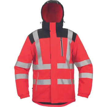 pracovní bunda KNOXFIELD HVPS WINTER parka červená - v. XS