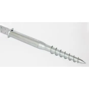 Zemní vrut s T patkou 90 x 90 mm, délka 1000 mm, Zn.