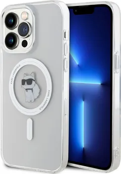 Pouzdro na mobilní telefon Karl Lagerfeld MagSafe IML Choupette pro Apple iPhone 15 Pro Max transparentní