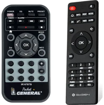 Dálkový ovladač GOGEN IR167 - dálkový ovladač duplikát