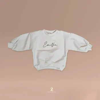 Dívčí mikina Mikina s výšivkou jména KRÉMOVÁ Velikost: 98 (2-3 roky), Varianta: Samostatně mikina