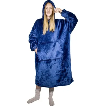 HomeLife Televizní mikina s kapucí HOODIE, S-XXL modrá (š:88cm, v:112cm)-88112M