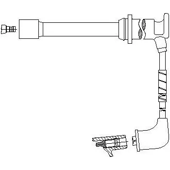 Zapalovací kabel zapalovací kabel, , BREMI, 658E108