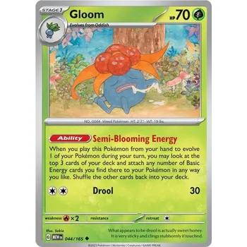 Karetní hra Gloom 044/165 - Scarlet & Violet 151 Typ karty: Non-Holo