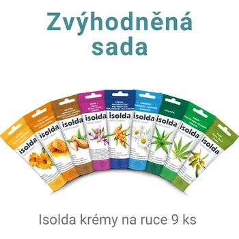 Péče o ruce Krystal Sada 9x ISOLDA regeneračních krémů na ruce