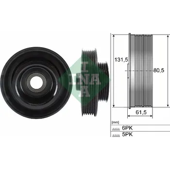 Řemenice, klikový hřídel INA 544 0141 10