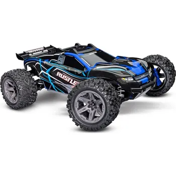 autíčko Traxxas Rustler 1:10 BL-2s 4WD RTR modrý - TRA67164-4-BLUE