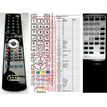 PROCEED CD - kompatibilní značkový dálkový ovladač General