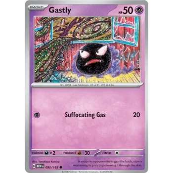 Karetní hra Gastly 092/165 - Scarlet & Violet 151 Typ karty: Non-Holo