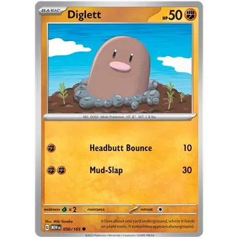 Sběratelská karetní hra Pokémon TCG Diglett 050/165
