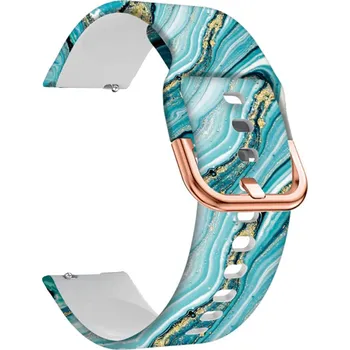 Příslušenství k chytrým hodinkám Madvell Silikonový řemínek Modrá laguna 20mm