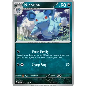 Karetní hra Pokémon TCG Nidorina 030/165