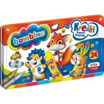 Kredki Bambino voskovky v kovové…