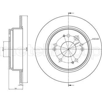Brzdový kotouč Brzdový kotouč METELLI 23-1117C