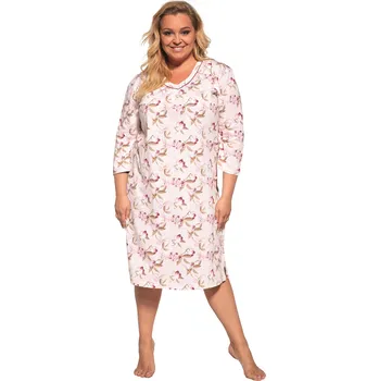 Dámská noční košile Noční košile 483/361 Adele 2 plus - CORNETTE Růžová 3XL