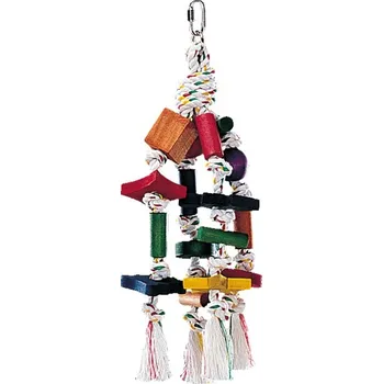 Příslušenství ke kleci pro ptáka Nobby barevná houpačka pro papoušky 30cm