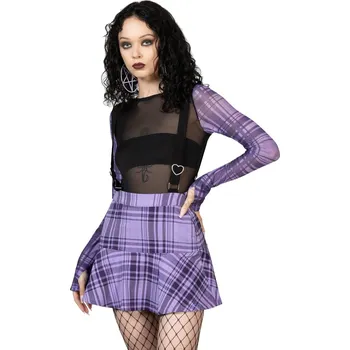 Dámská sukně sukně dámská KILLSTAR - School Dayz - Purple Tartan - L