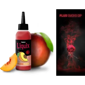 Návnadové aroma Delphin Fluo dip D SNAX LiquiX 100ml Krill / Krab