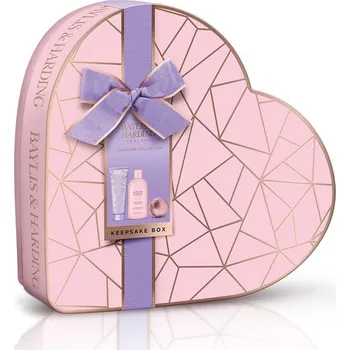 Baylis & Harding – Dárková sada péče o tělo v srdci Jojoba, Vanilka a Mandlový Olej, 3ks