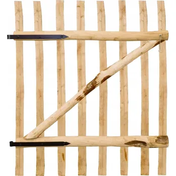 branka Zahradní branka 100 x 120 cm lískové dřevo