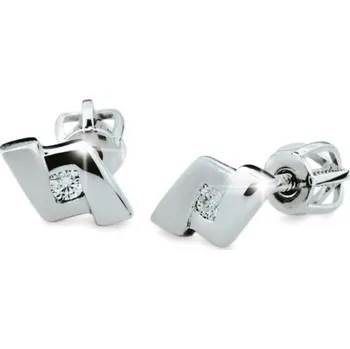 Náušnice Dámské náušnice bílé zlato 585 zirkon DZ1797