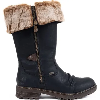 Dámská obuv Dámské Nepromokavé kozačky RIEKER Tex Z4751-00 černé Tabulka dámských velikostí: 40