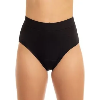 Menstruační kalhotky Ecomodi menstruační kalhotky z bambusu extra vysoké pohodlné černé sací třída Silná 4xl