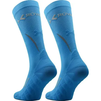 Pánské ponožky Royal Bay Kompresní podkolenky Energy Neon Modrá EU velikost: 42-44, Obvod lýtka: C2 (31-37 cm)