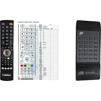 Dálkový ovladač SANSUI RS-1030, CD-X301i - kompatibilní značkový dálkový ovladač General