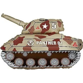 Balónek Flexmetal Balón fóliový 60 cm tank hnědý