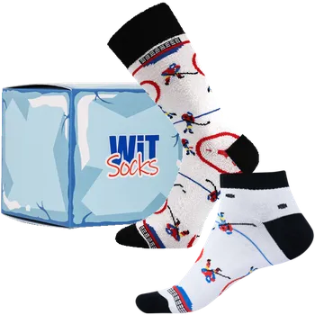 Pánské ponožky Dárkový set - Hokej 1 - velikost 39-42 (Velikost 39-42)