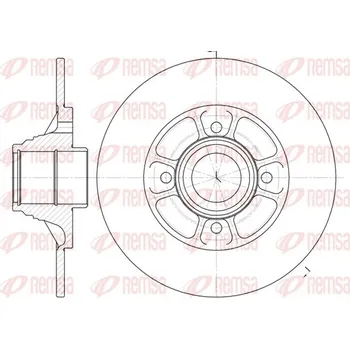 Brzdový kotouč Brzdový kotouč REMSA 6075.00