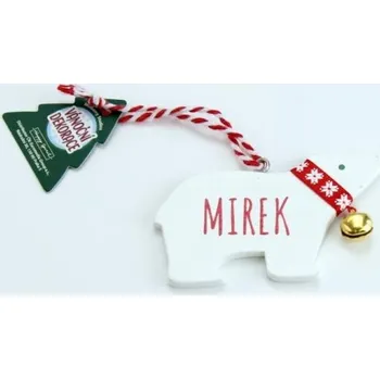 Vánoční dekorace Vánoční dekorace lední medvěd MIREK - neuveden