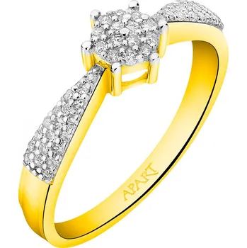 Prsten Zlatý prsten s diamanty - 0,17 ct - ryzost 585 - 101.296