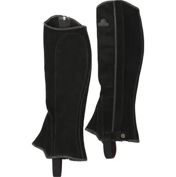 Vybavení pro jezdce ACAVALLO Minichapsy GP Suede ACAVALLO, obvod lýtka 33 cm, černé 35 cm