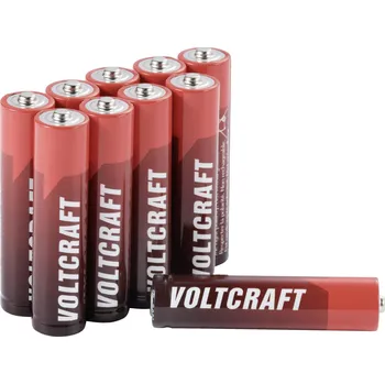 Článková baterie VOLTCRAFT Industrial LR03 mikrotužková baterie AAA alkalicko-manganová 1350 mAh 1.5 V 10 ks