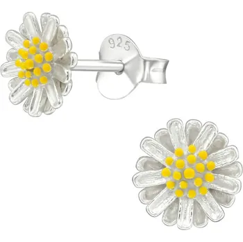 Náušnice Prstýnkárna Stříbrné náušnice Sedmikrásky AG 925 ≤ 1 g