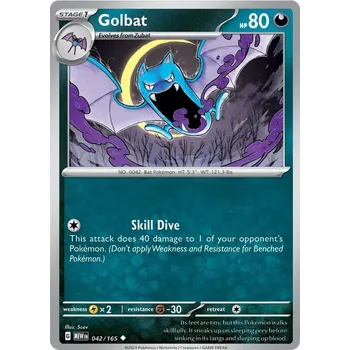 Sběratelská karetní hra Pokémon TCG Golbat 042/165 - Reverse Holo