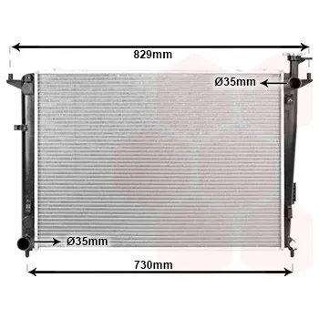 Autodíl Chladič, chlazení motoru VAN WEZEL 83012707